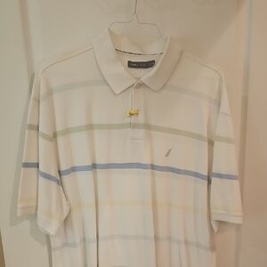 Nautica Men's Multicolor Striped Polo Shirt